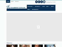 Tablet Screenshot of chamberfestcleveland.com